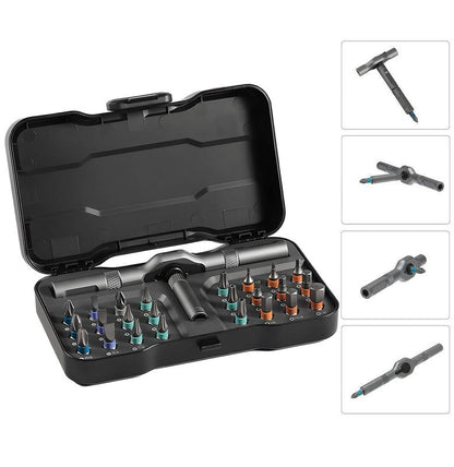 SEESE 24-in-1 Magnetic Ratchet Screwdriver Set – Detachable Handle Repair Tool