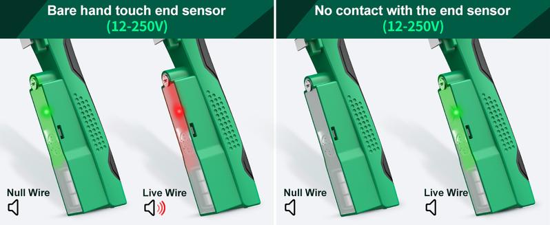 SEESE 8-in-1 Wire Stripper Twister – Live Wire Detection with Audible & LED Alarms