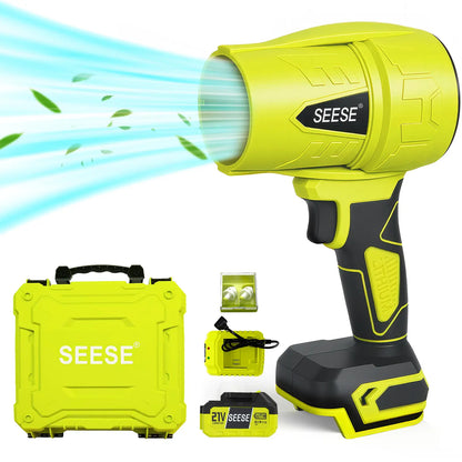 SEESE Turbo Jet Blower - Cordless, Handheld, Powerful for Car, Garden & Home