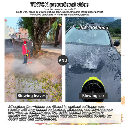SEESE Turbo Jet Blower - Cordless, Handheld, Powerful for Car, Garden & Home