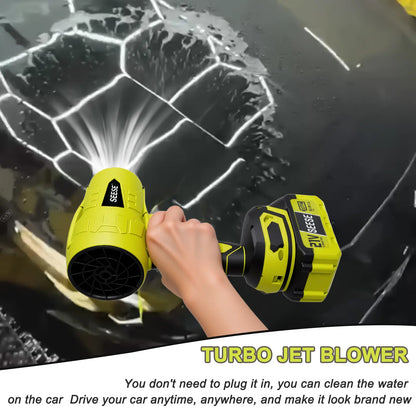 SEESE Turbo Jet Blower - Cordless, Handheld, Powerful for Car, Garden & Home